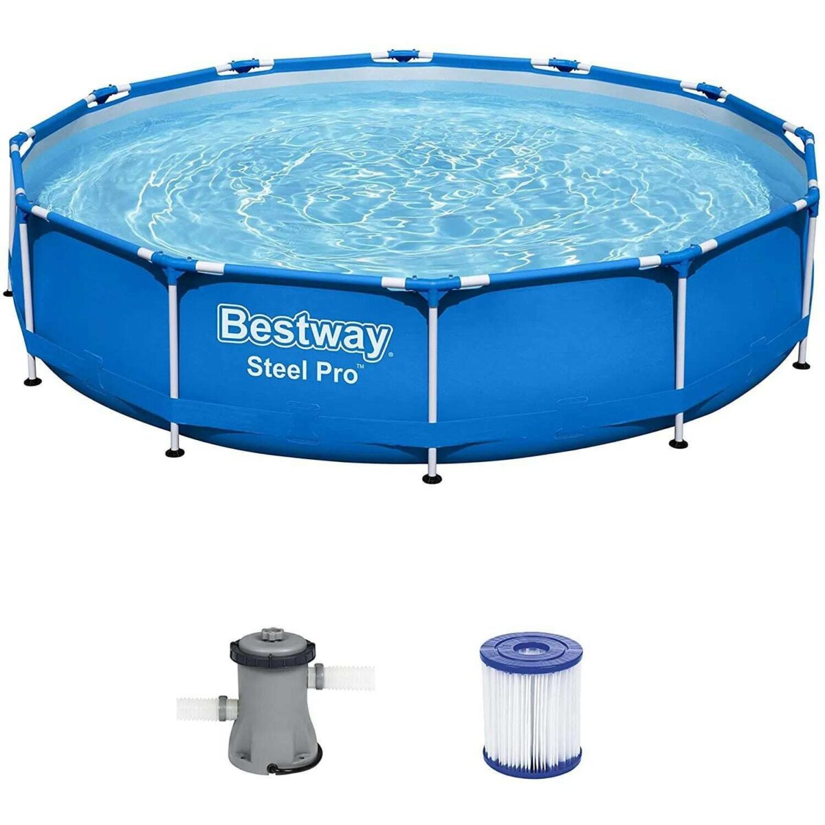 new_a7b15f21-0354-4da6-92c5-3c90f3492251 Pro Round Swimming Pool 366 x 76 cm, Filter Pump Included