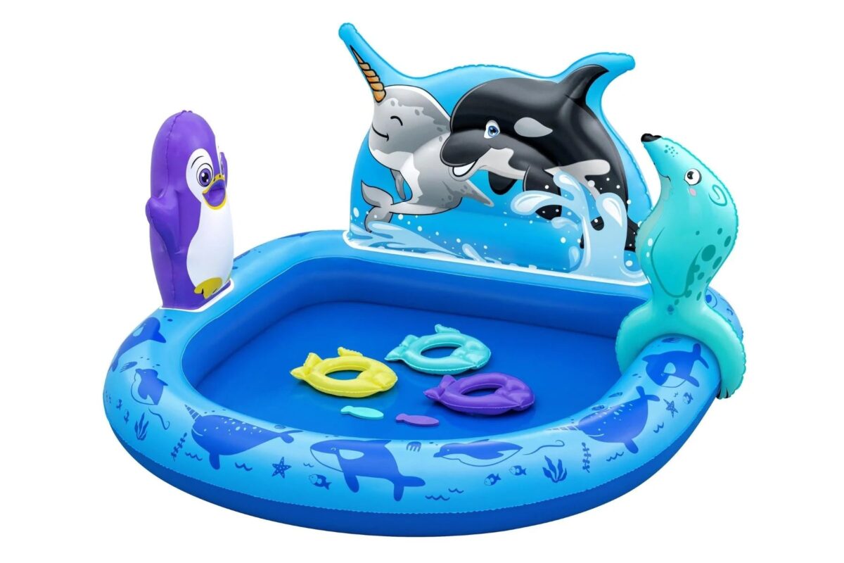 paddling-pool Polar Pals Kids Inflatable Paddling Pool with Play Center