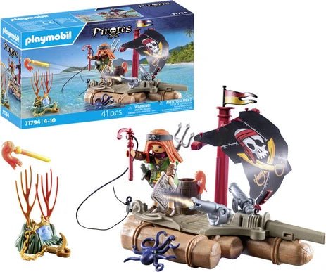 Pirate Raft with Treasure
