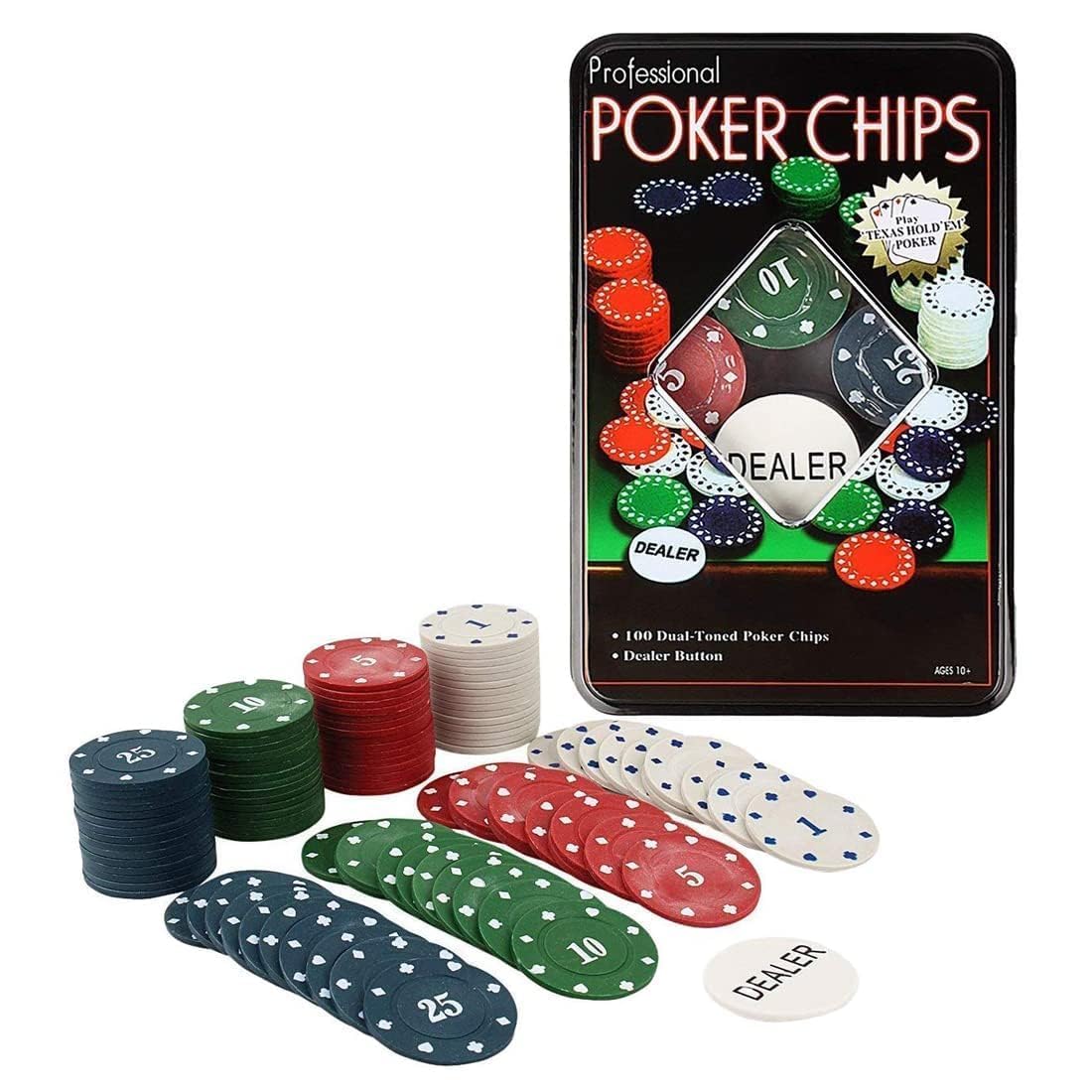 professional-poker-chips Poker Chip Family Game Set with Box Case