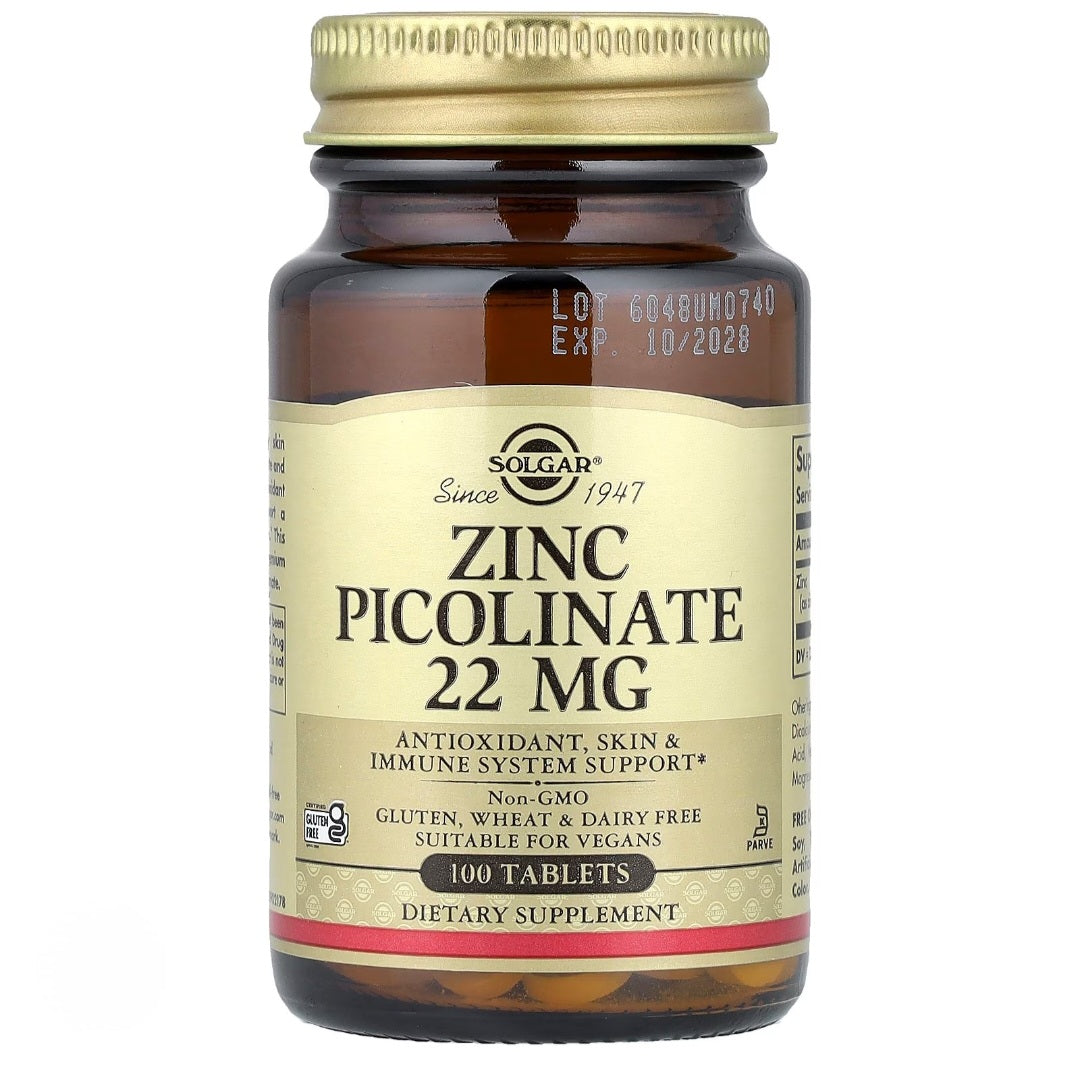 rn-image_picker_lib_temp_2414def7-1b09-418d-87e4-9e02b7f3ad78 Solgar, Zinc Picolinate, 22 mg, 100 Tablets