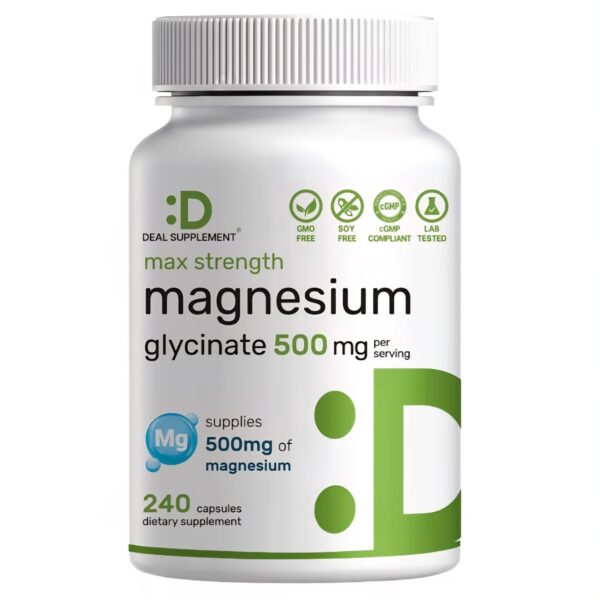 Deal Supplements, Magnesium Glycinate, 500 mg