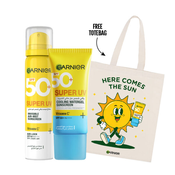 FREE Tote Bag with Garnier Super UV Cooling Gel + Super UV Mist