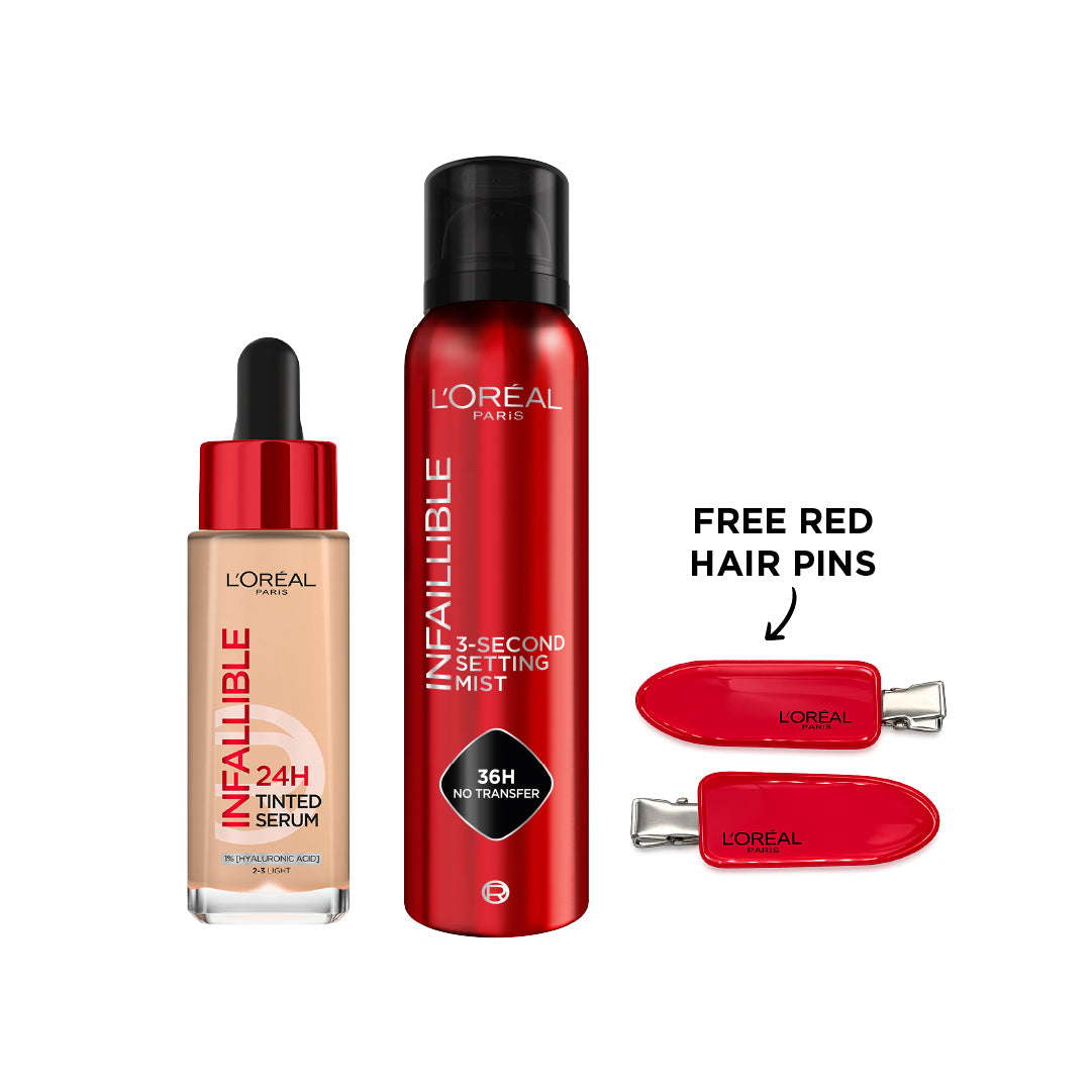 sArtboard2copy5-100_jpg L’Oreal Paris Infallible 24H Tinted Serum + 3-Second Setting Mist + Free Red Hair Pins - 15% off