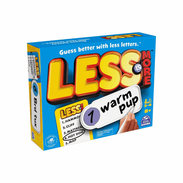 Less Is More, Par Board Game Fun Word Letter Card Game