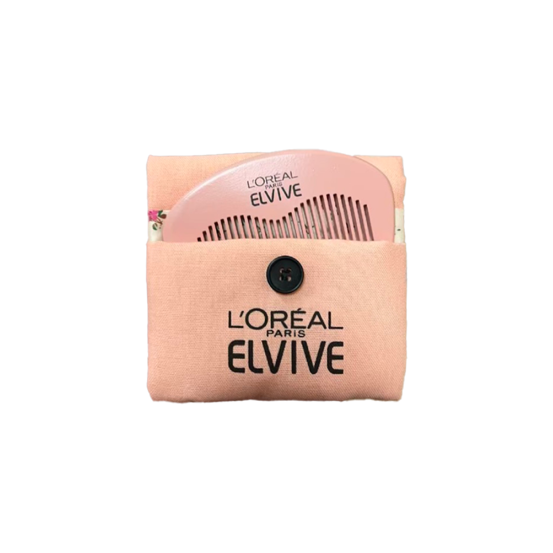 wood-comb-elvive Free Gift L'Oreal Elvive Pochette Peigne