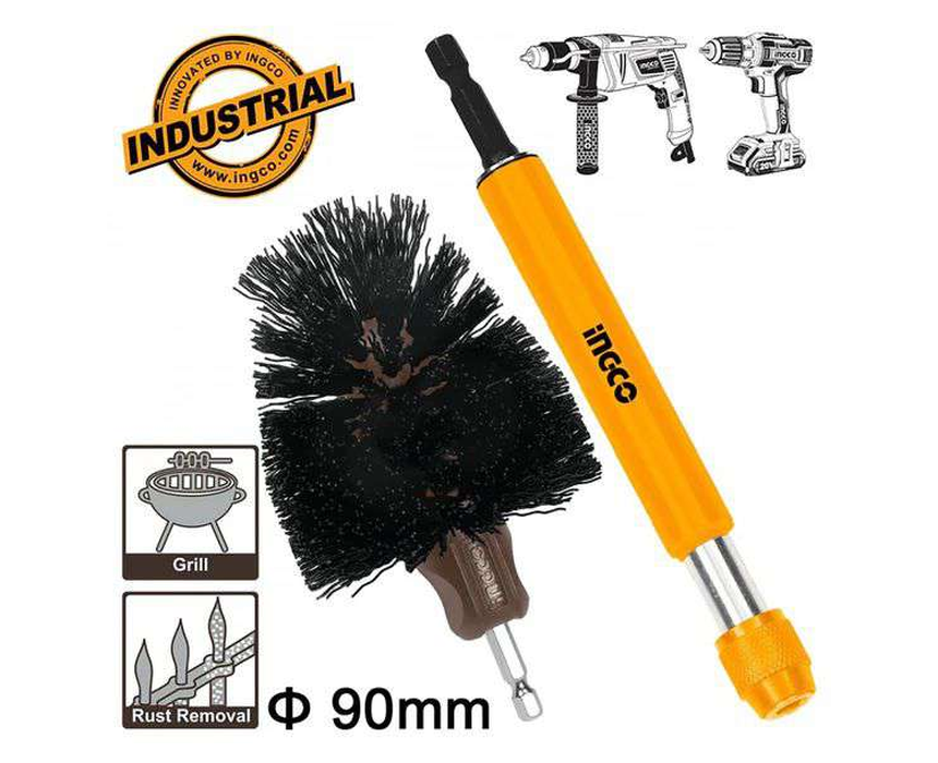 01_abrasive_bristle_brush_extension Abrasive Bristle Brush INGCO - Image 1