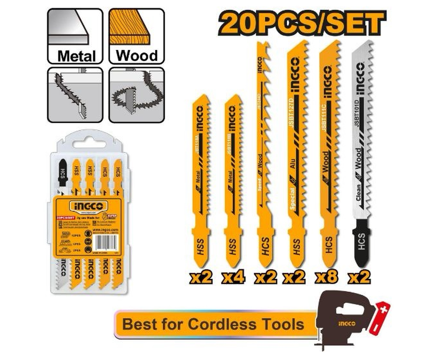 02_jig_saw_blade_set_20pcs Jig Saw Blade Set INGCO - Image 1
