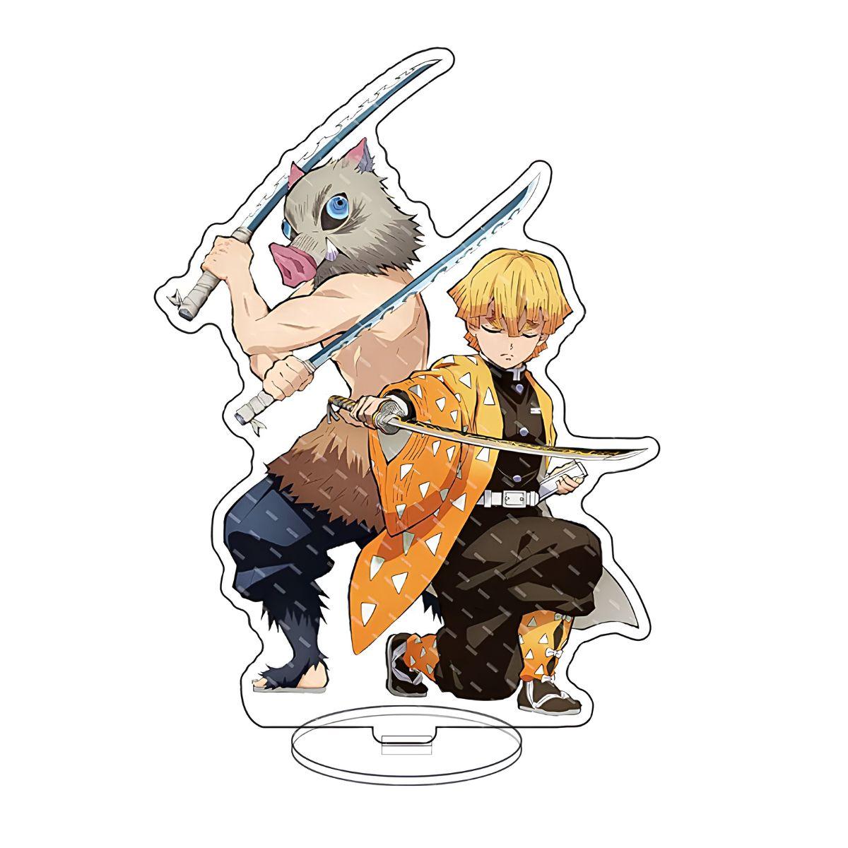 0377-8767887393137720876 Demon Slayer Zenitsu Inosuke Acrylic Figure