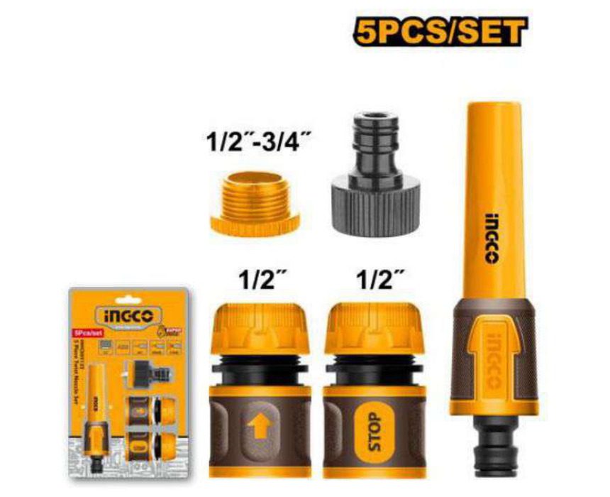 03_twist_nozzle_set_5pc Twist Nozzle Set INGCO - Image 1
