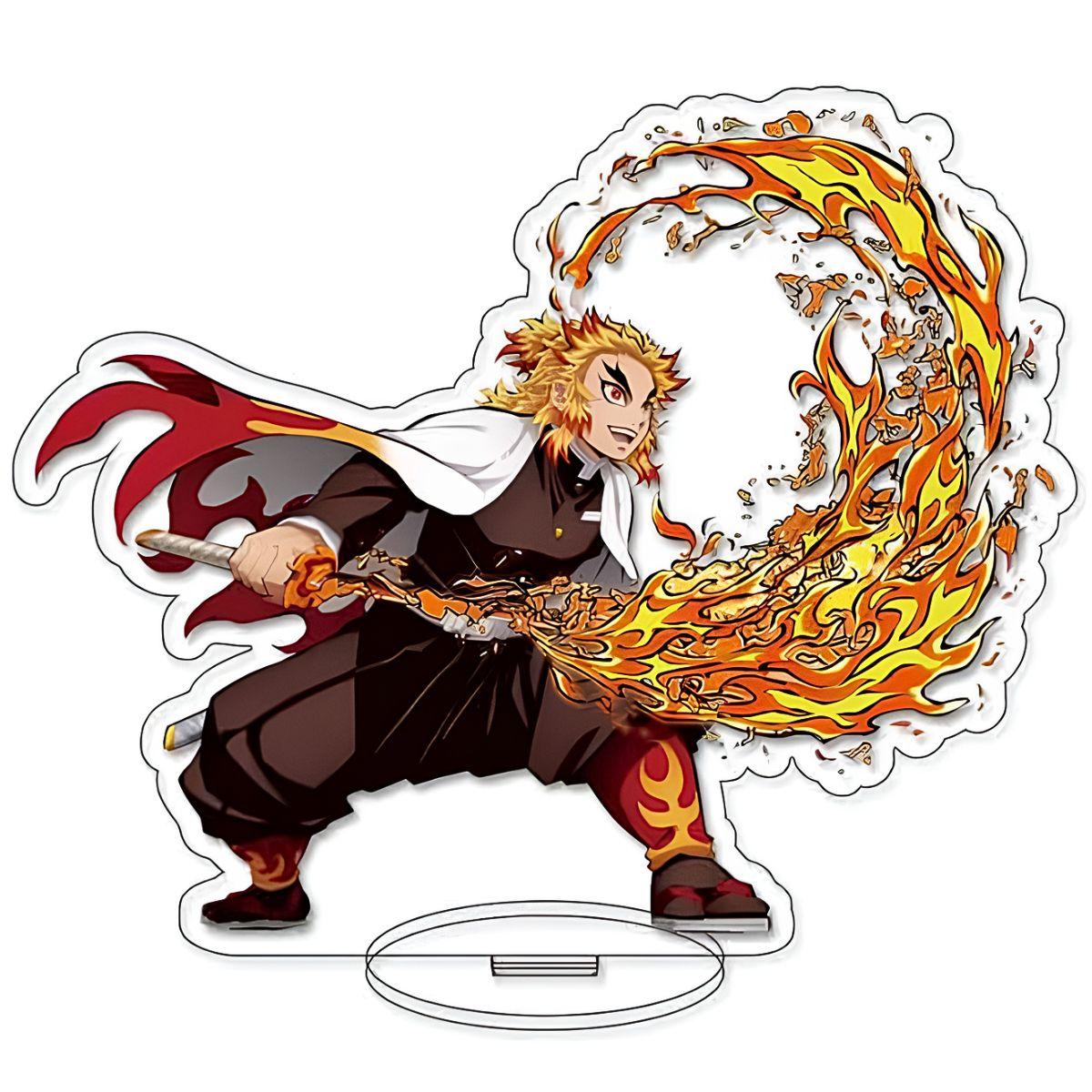 0438-4875651508606844867 Demon Slayer Rengoku Acrylic Figure