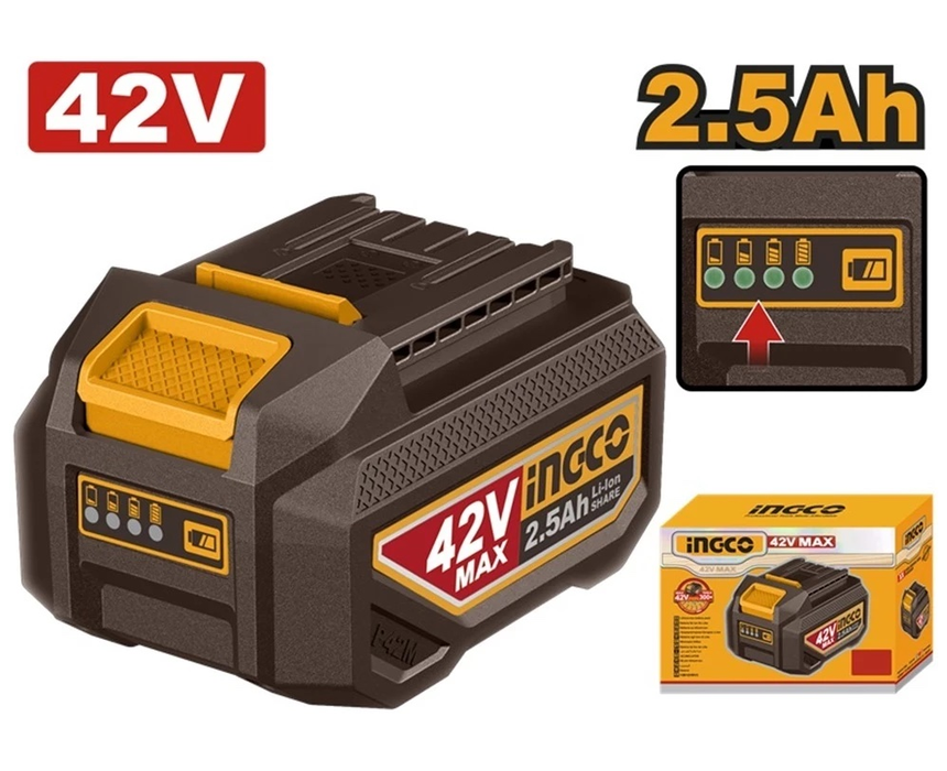 04_lithium_ion_battery_pack_42v_2_5ah Lithium Ion Battery 42V INGCO - Image 1