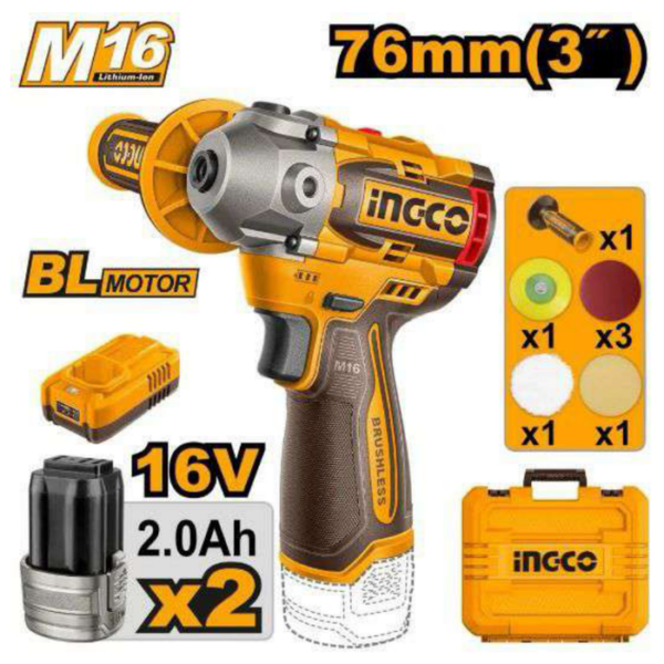 Cordless Polisher 76mm INGCO