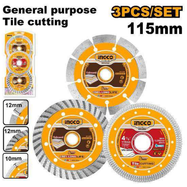Diamond Disc Combo Set INGCO