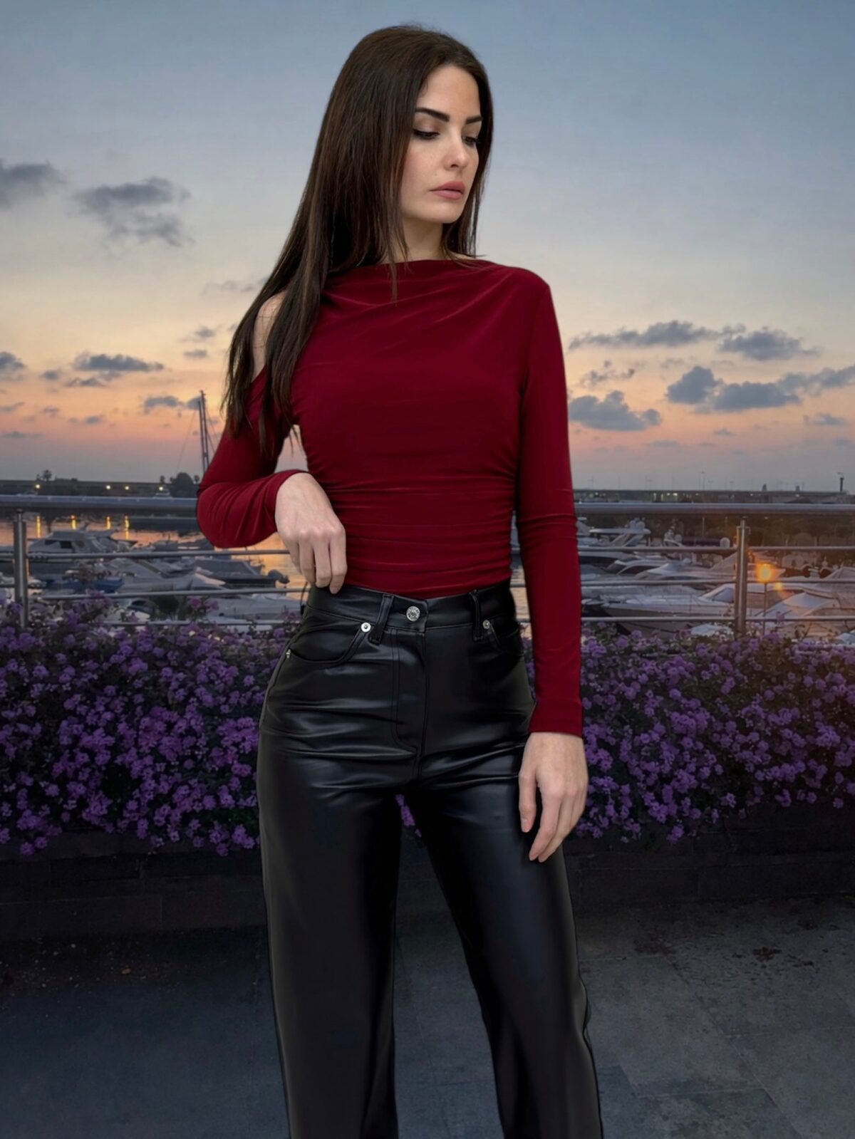 Leather Pants in Black - Image 