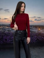 Leather Pants in Black - Image 