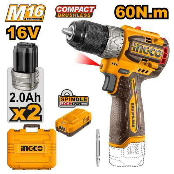 Compact Brushless Drill INGCO