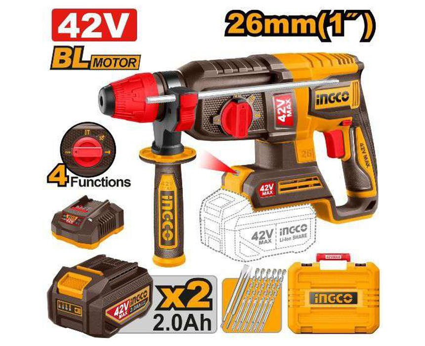09_cordless_rotary_hammer_42v Cordless Rotary Hammer 42V - Image 1