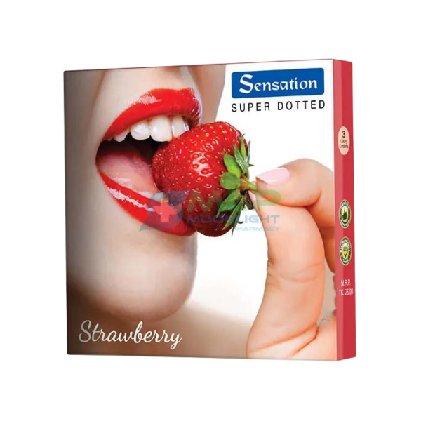 Strawberry Flavored Condoms Sensation