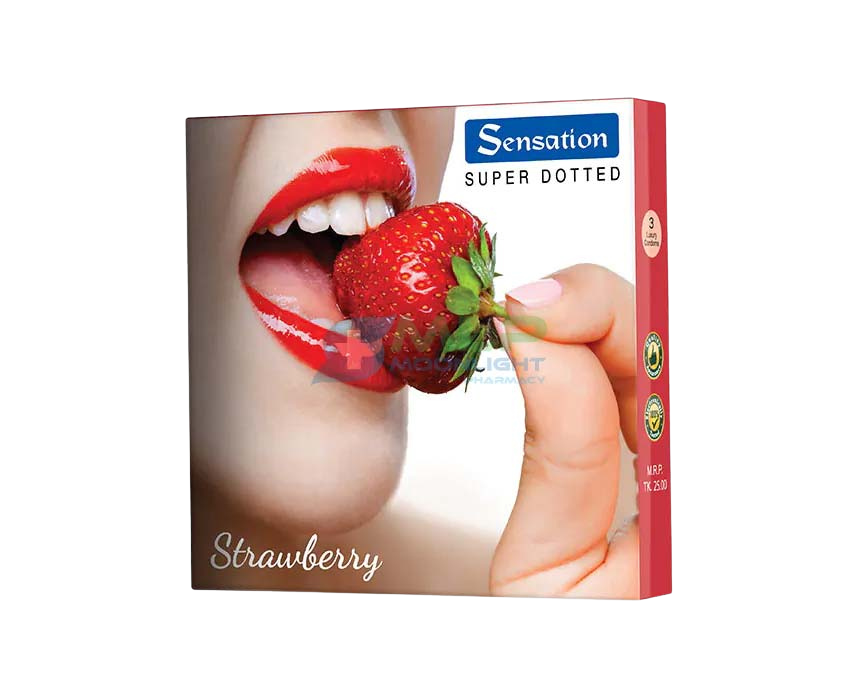 1 Strawberry Flavored Condoms Sensation - Image 1