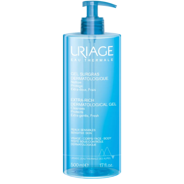 Uriage Gel Surgras Dermatological Gel Soap Free Cleanser