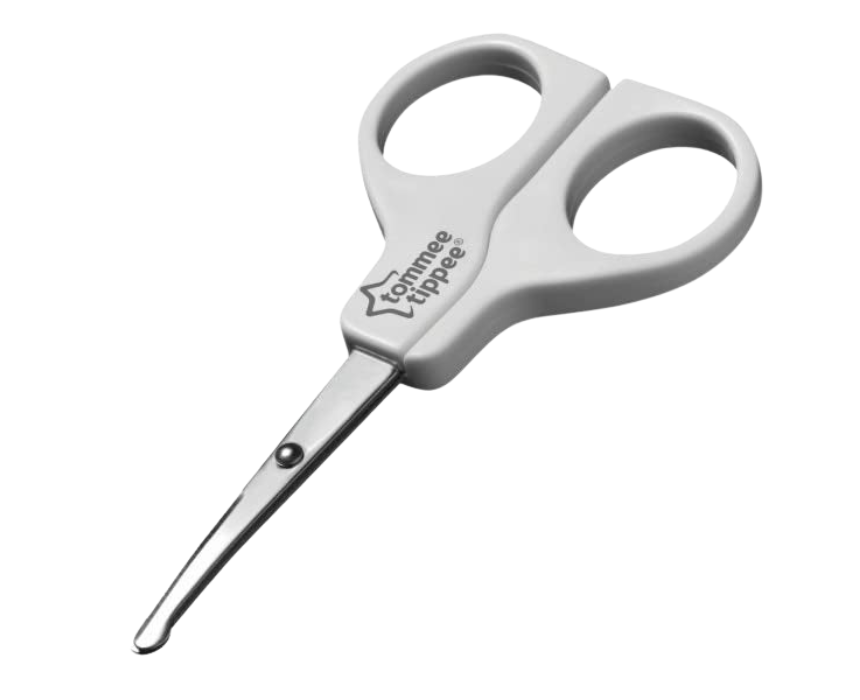 1 Tommee Tippee Essential Baby Scissors Rounded Safety Stainless Steel - Image 1