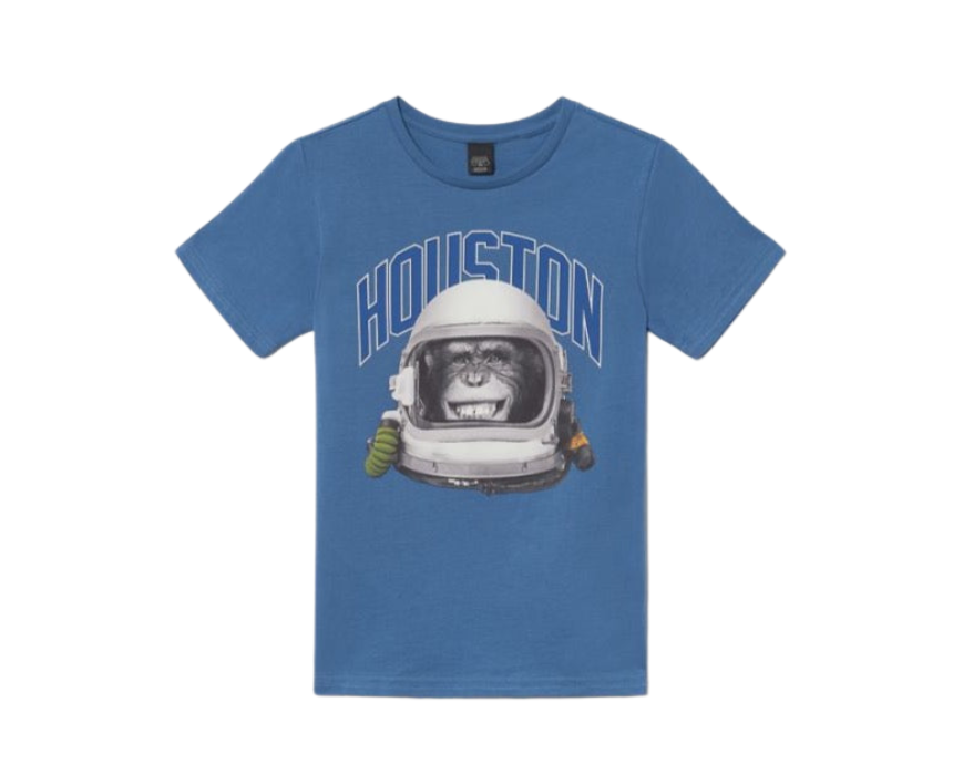 1 Houston White Short Sleeves Tshirt - Image 1