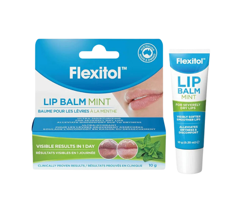 10 Flexitol Lip Balm Mint Flavor - Image 1