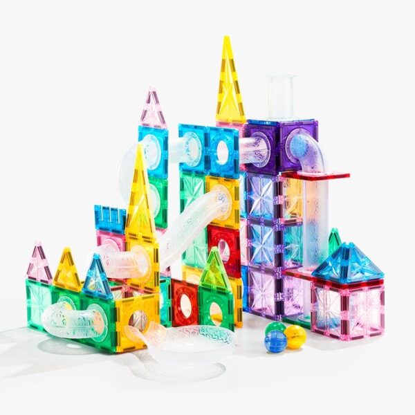 Pipes Magnetic Tiles - Colorful (100 PCS)