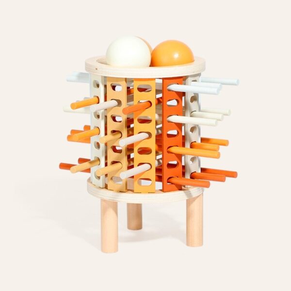 Wooden Kerplunk Game - Educational Montessori Stick and Ball Drop Game