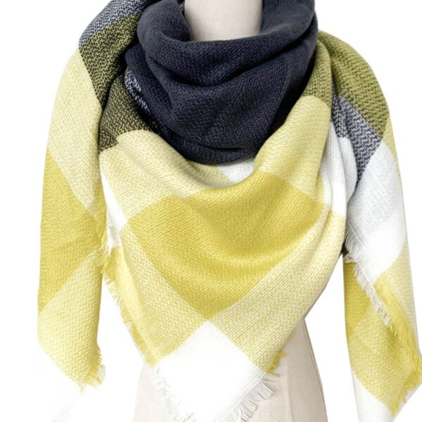Square Scarf: Yellow touch