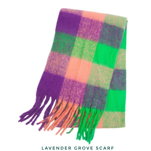 B. Fringed Scarf: Lavender Grove