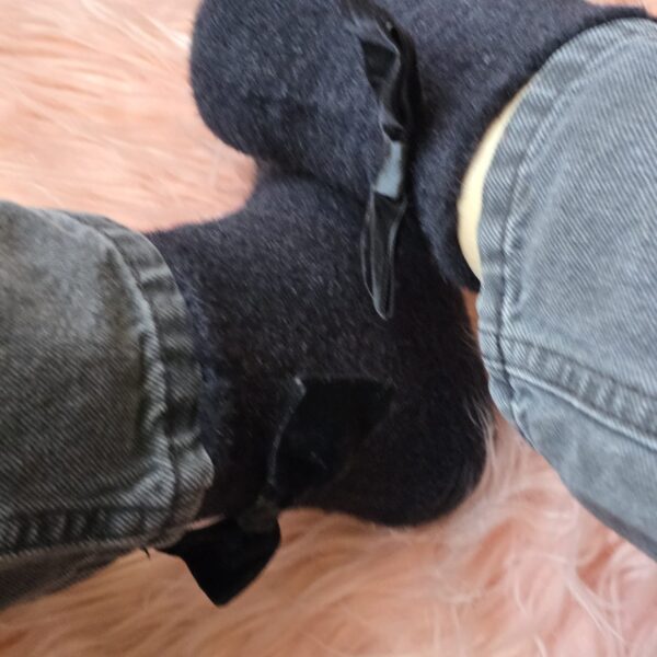 Velvet Ribbon Fleece Socks