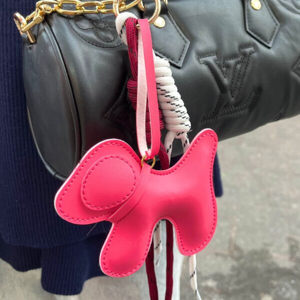 A. Bag Charms: Fushia Puppy