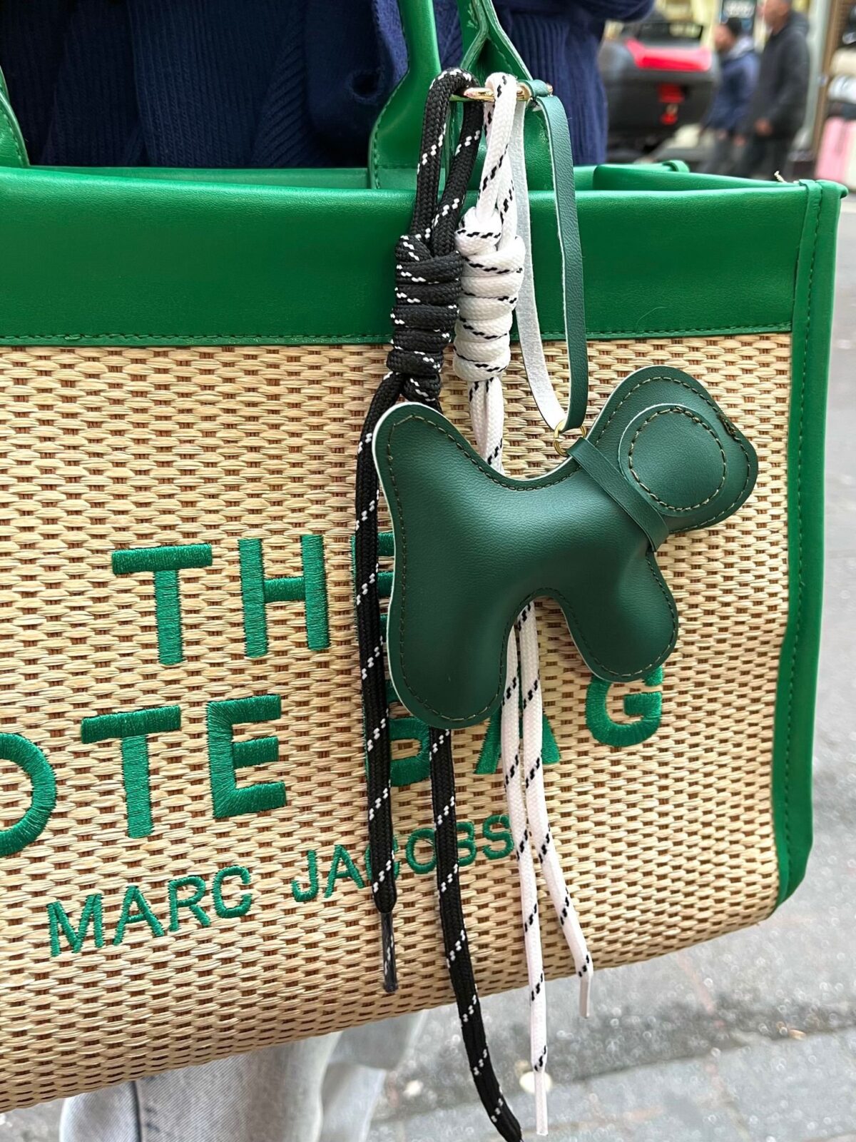 A. Bag Charms: Olive green Puppy