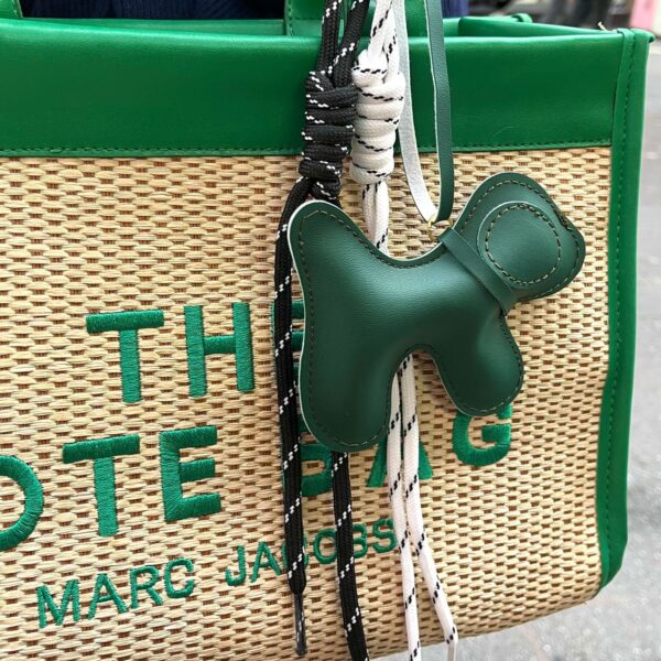 A. Bag Charms: Olive green Puppy