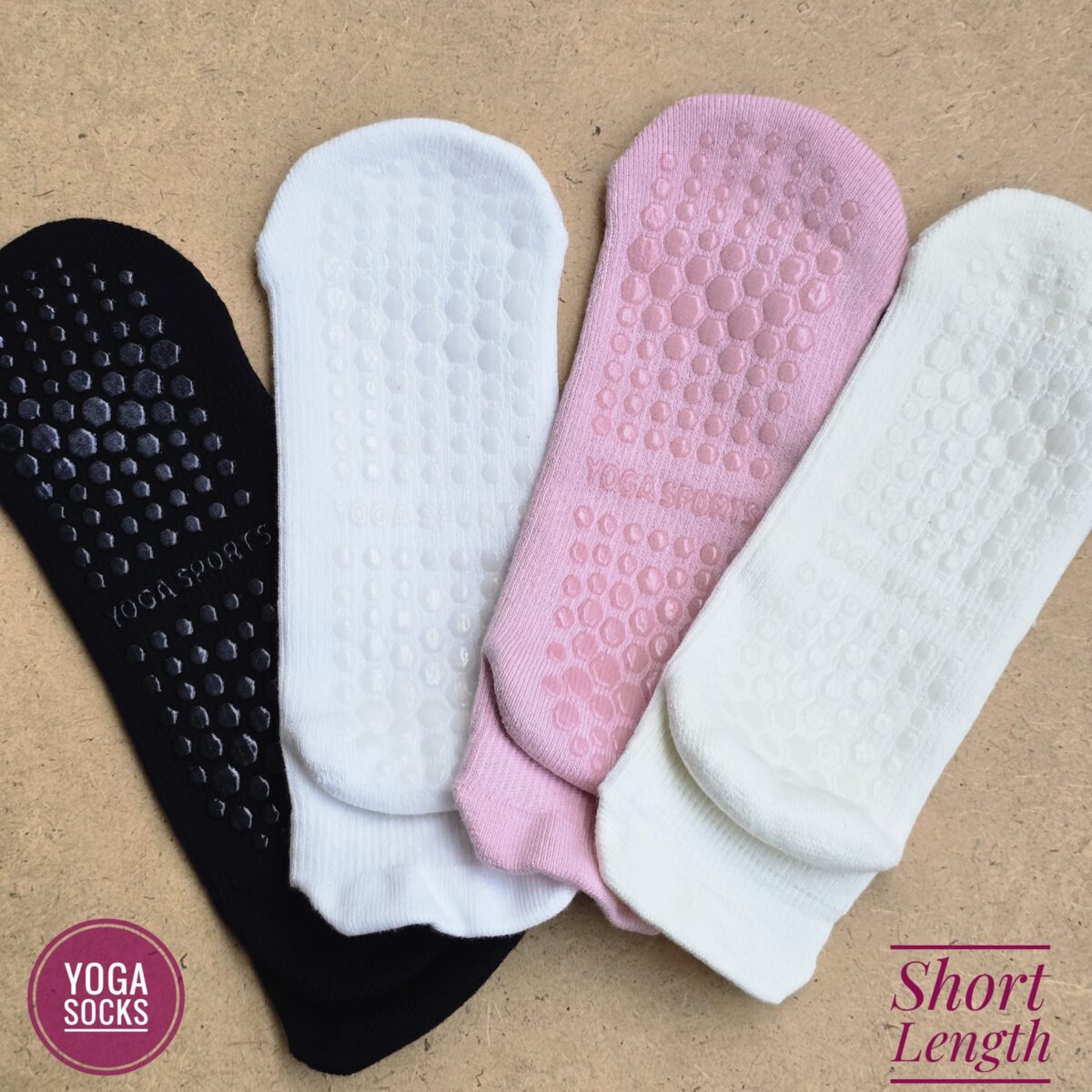 Yoga Socks: Short Length