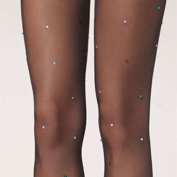 B. Sparkling Rainstones Tights