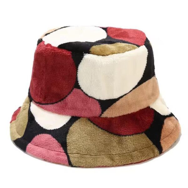 A. Retro Polka Velvet Bucket Hat