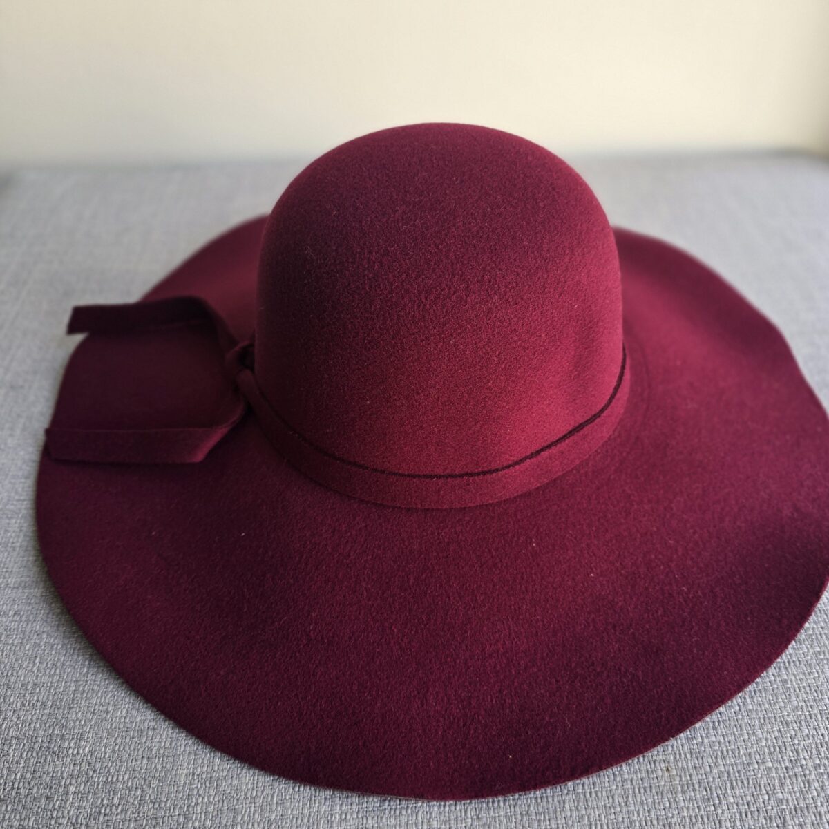 Burgundy Floppy hat