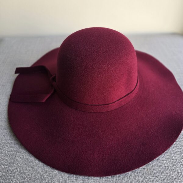 Burgundy Floppy hat