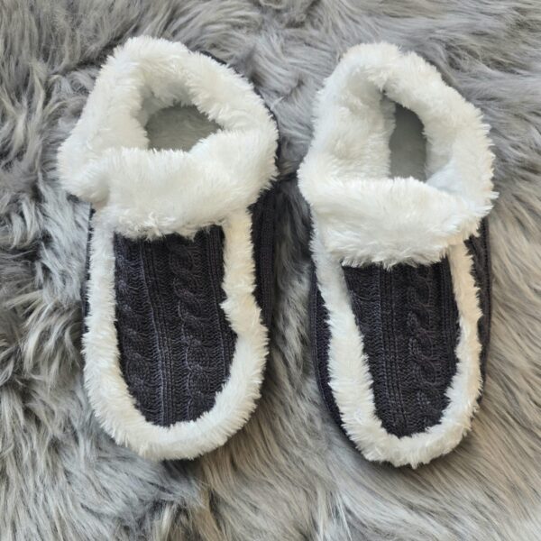 Braided Slippers: Shades of Grey