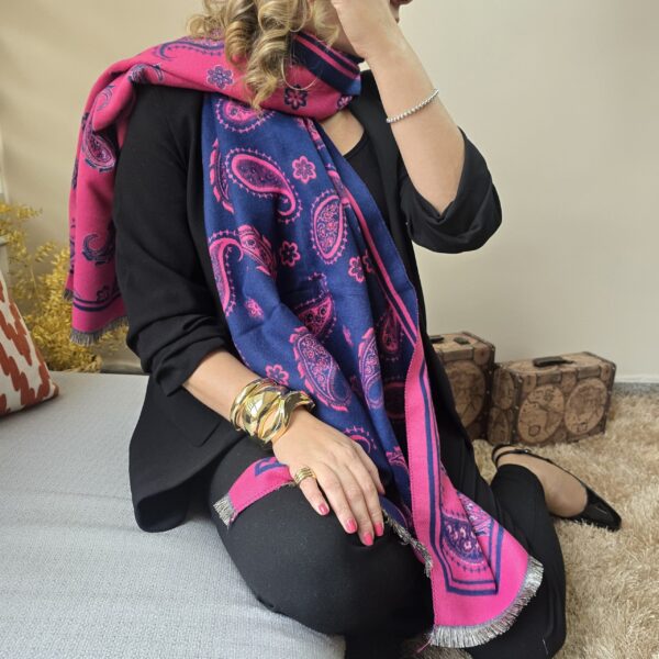 A. Cashmere Scarves: Double face Paisley