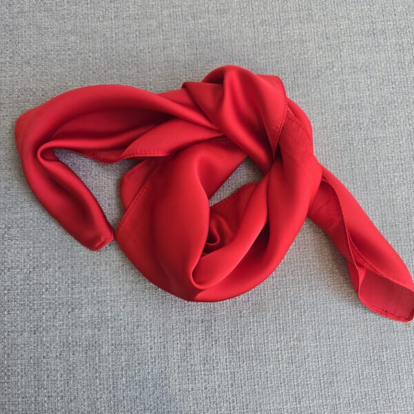Square Scarf: Red