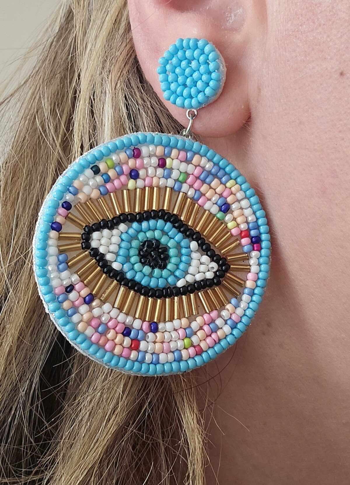 1001466057 Nazar Beaded Earrings