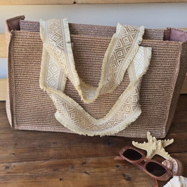 Metallic Lamé Bags: Rose Gold