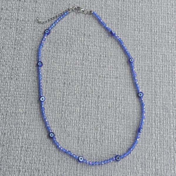 A. Shiny Crystals: Mini Eyes necklace