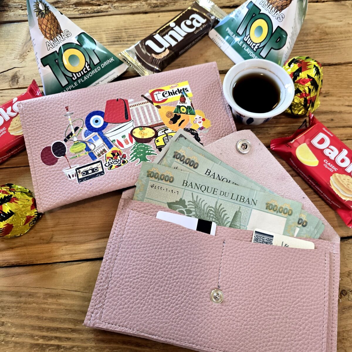 1001705618-scaled-1 Z. "3al Lebnene" Wallets: Lebanese nostalgia Pink