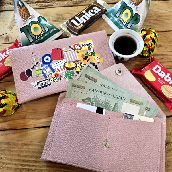 Z. "3al Lebnene" Wallets: Lebanese nostalgia Pink