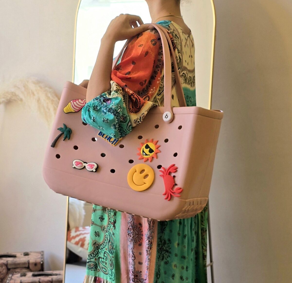 Rubbery Flex Bag: Baby Pink
